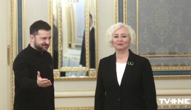 Latvija neatzīs Krievijas īstenoto aneksiju, Kijivā uzsvēra Mieriņa