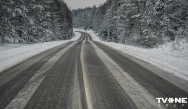 šorīt vietām valsts rietumu un austrumu daļā autoceļi sniegoti un apledo