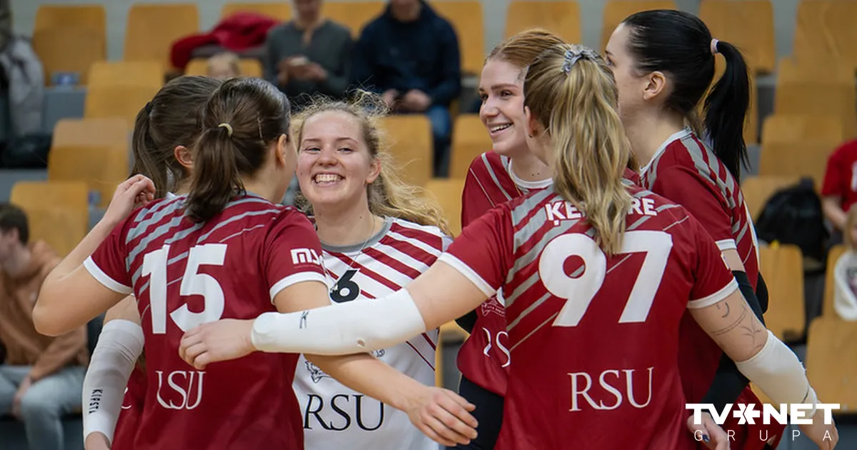 RSU volejbolistēm uzvara Baltijas līgas mačā Kauņā