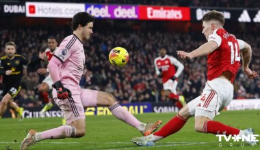 Mančestras "United" pēdējās minūtēs izrauj uzvaru pār Londonas "Arsenal"