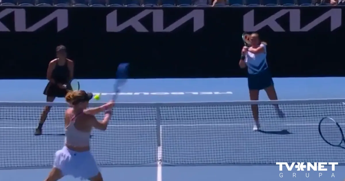 VIDEO ⟩ "Nokdauns" tenisā – Ostapenko ar bumbiņu spēcīgi trāpa pretiniecei pa seju