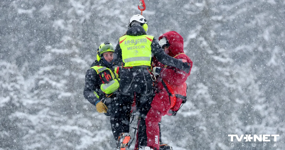 ASV kalnu slēpošanas zvaigzne Vona nobraucienā piedzīvo kritienu