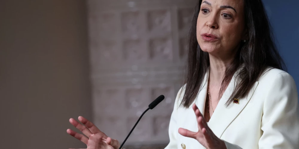 Venecuēlas opozīcijas līdere Mačado aicina prezidenta amatā stāties Gonsalesu; Trampam padomā ir cits kandidāts