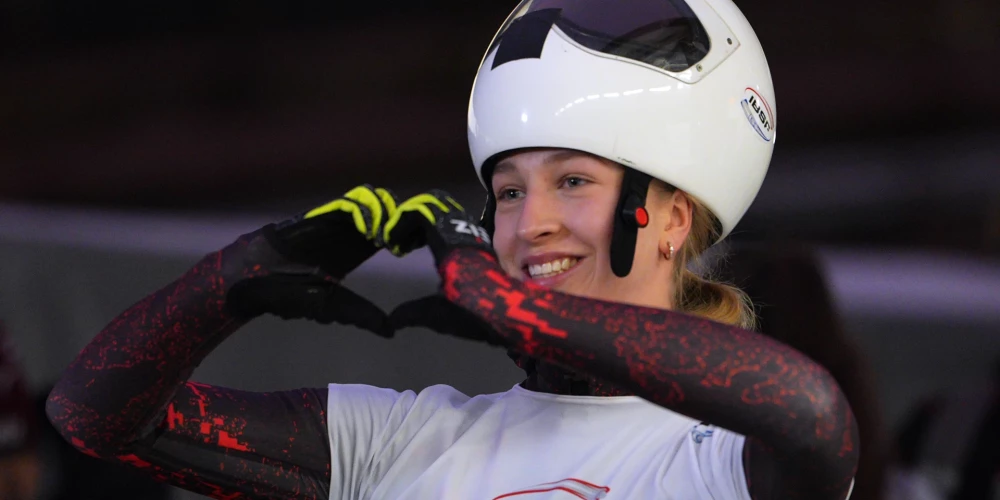 Marta Andžāne izcīna otro vietu Eiropas kausa posmā skeletonā