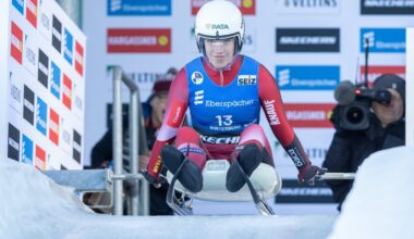 Latviešu kamaniņu sportisti gan sieviešu, gan vīriešu grupās Vinterbergā iekļūst desmitniekā