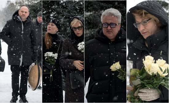 Foto: Balti sniegotā mūžības ceļā pavada rakstnieci Noru Ikstenu