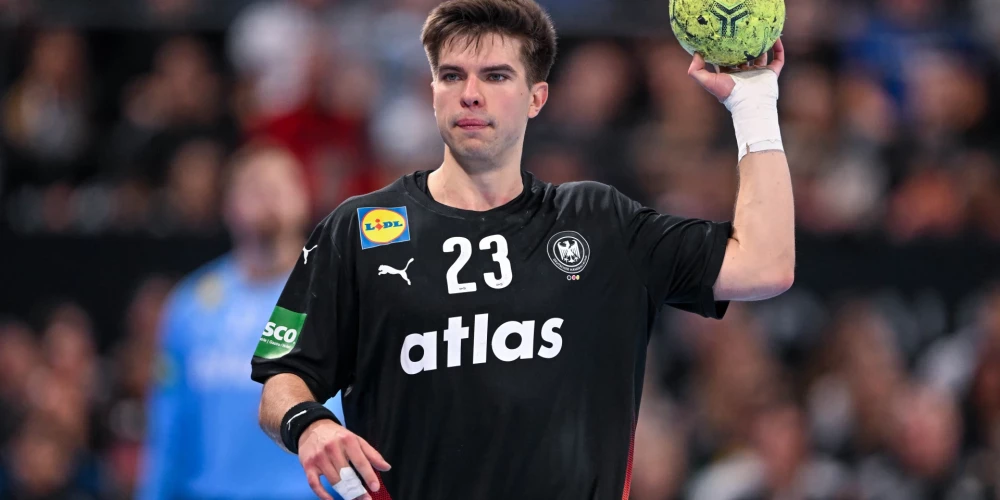 Renārs Uščins palīdz Vācijai ar uzvaru sākt Eiropas handbola čempionātu - Jauns.lv