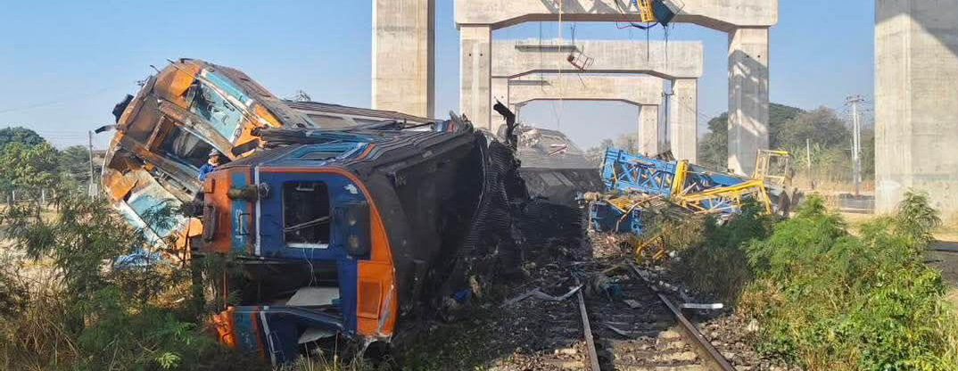 Dzelzceļa katastrofā Taizemē 22 bojāgājušie / Diena