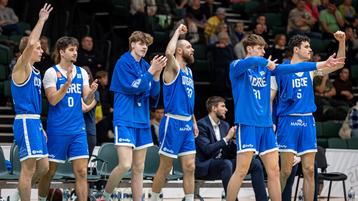 "Ogres" basketbolisti izcīna uzvaru pār "Ventspili"