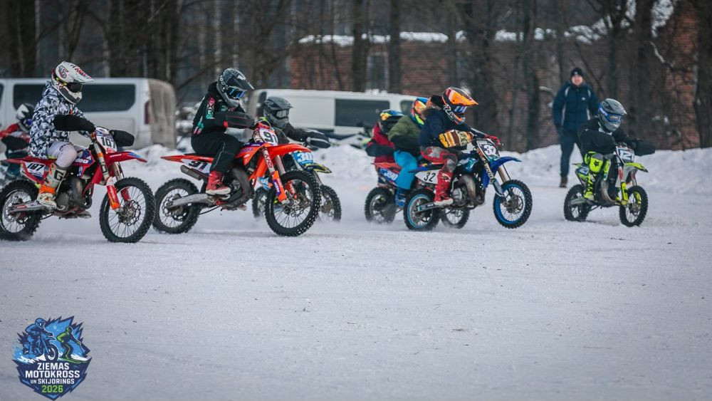 Aizvadīti ziemas motokrosa un skijoringa pirmie posmi, turpinājums