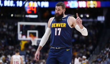 Kārtējais sitiens Denverai – vairākas nedēļas nespēlēs arī Valančūns – Basketbols – Sportacentrs.com