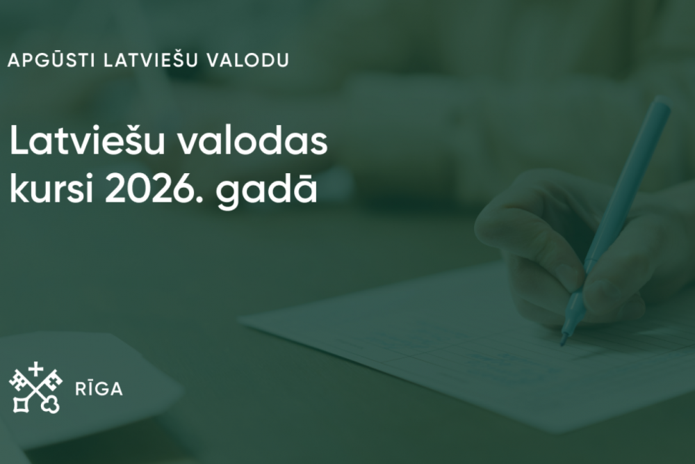 Latviešu valodas bezmaksas kursu grupas pirmajam pusgadam Rīgā nokomplektētas