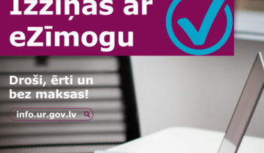 Uzņēmumu reģistrs nodrošina bezmaksas izziņas, kas apliecinātas ar eZīmogu