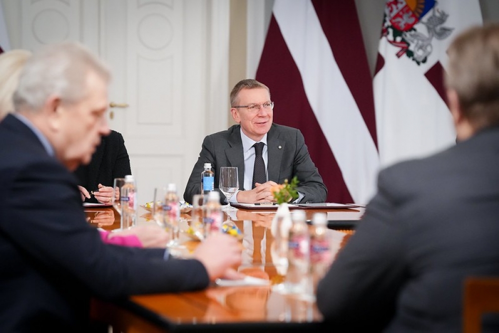 Valsts prezidents tiekas ar Saeimas Zaļo un Zemnieku savienības frakciju - LV portāls