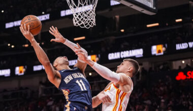 Maiņu baumu apvītais Porziņģis realizē četrus tālmetienus pret "Pelicans" – Basketbols – Sportacentrs.com