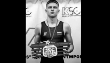 Traģēdija Lietuvas sportā – treniņa laikā negaidīti mirst talantīgs cīkstonis