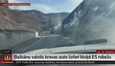 Balkānu valstīs kravas auto šoferi bloķē ES robežu / 29.01.2026 / Ieraksts / REplay.lv