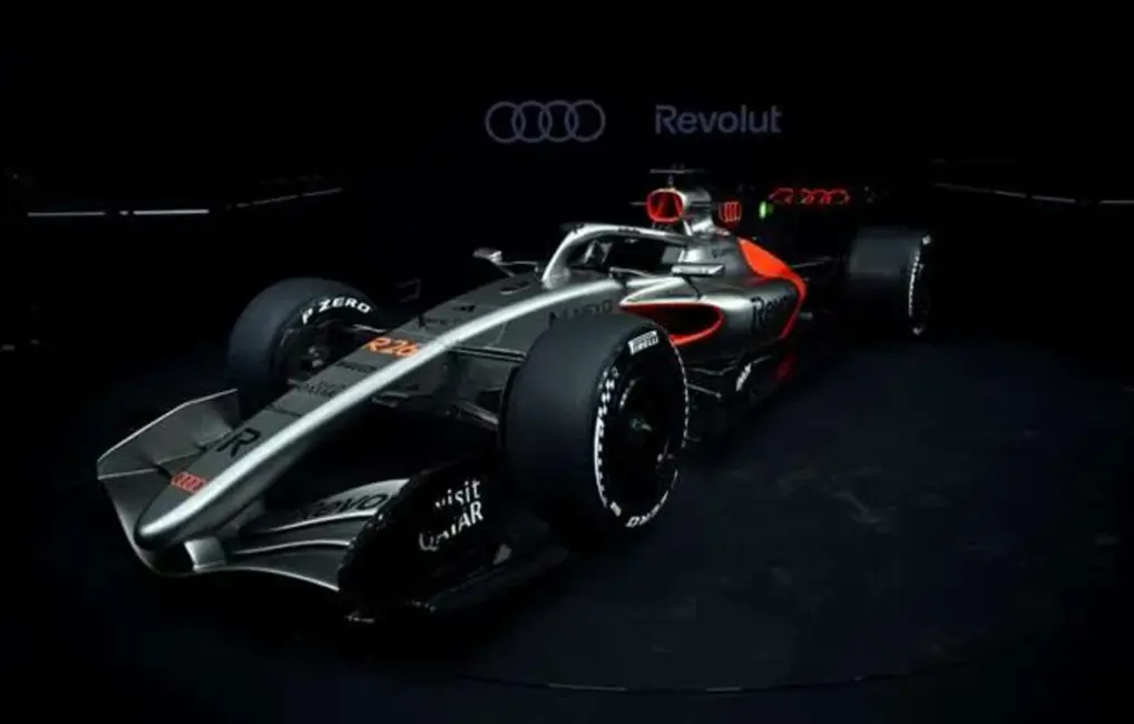 “Audi” Berlīnē atklāj savu pirmo F1 formulas krāsojumu gaidāmajai 2026. gada sezonai