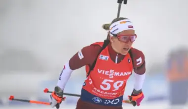 Baiba Bendika, nākdama no 36. vietas, uzlabo sniegumu desmit kilometru iedzīšanā Oberhofā