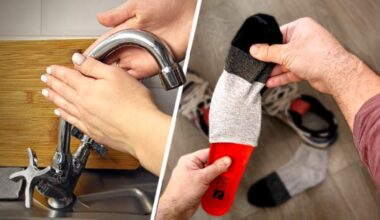 Kāpēc berzēt rokas pie ūdens krāna un uzvilkt zeķes uz apavu zolītēm; 9 interesanti ieteikumi