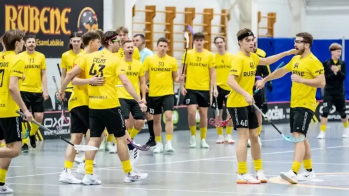 Florbola klubs "Rubene" pārliecinoši uzvar Jēgevas "Tähe/Olivia"