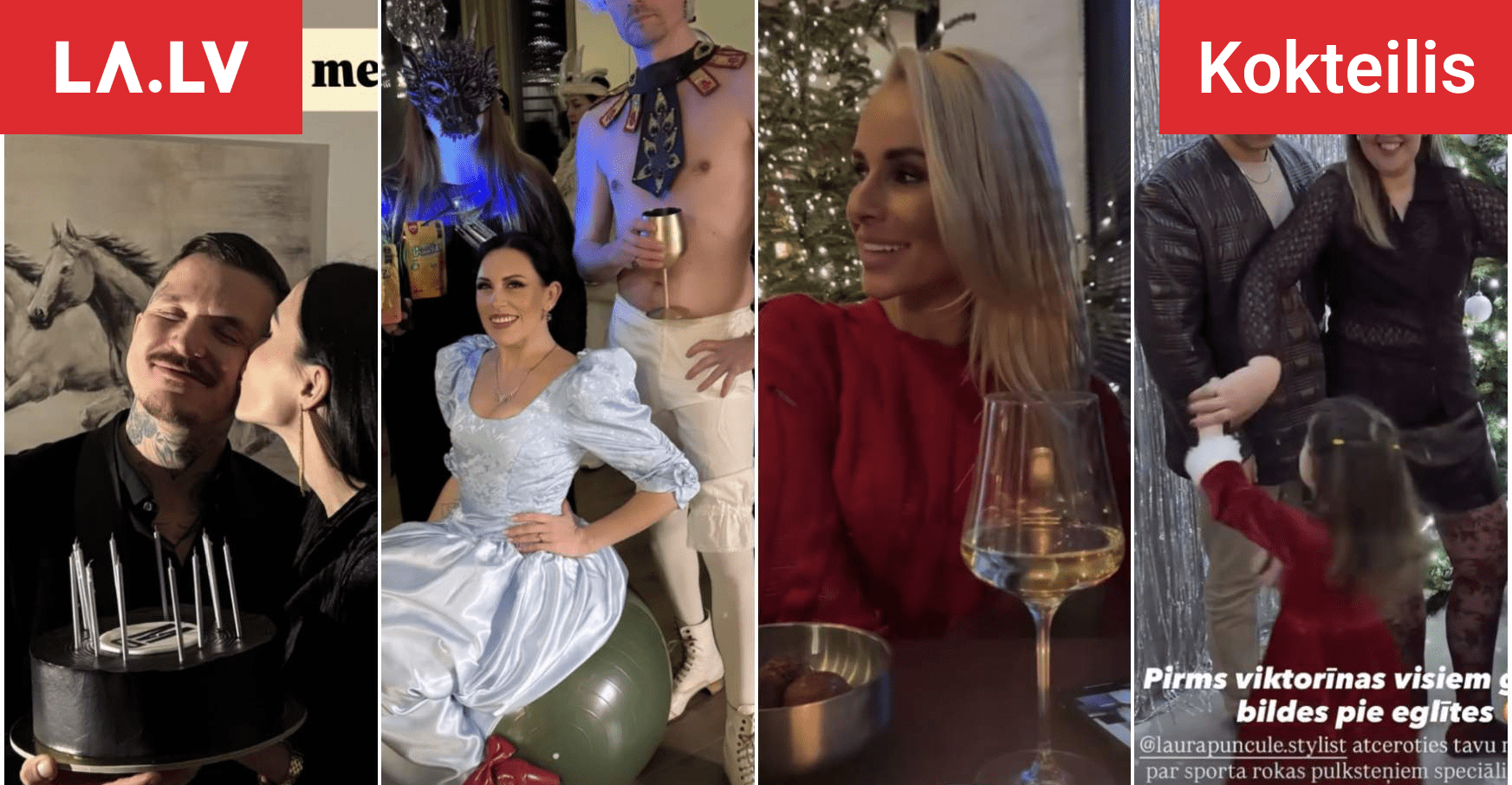 FOTO. Reiniks tusiņā, Sējāni masku ballē, bet Bulis pārgājienā! Kā jauno gadu sagaidīja slavenības? - LA.LV