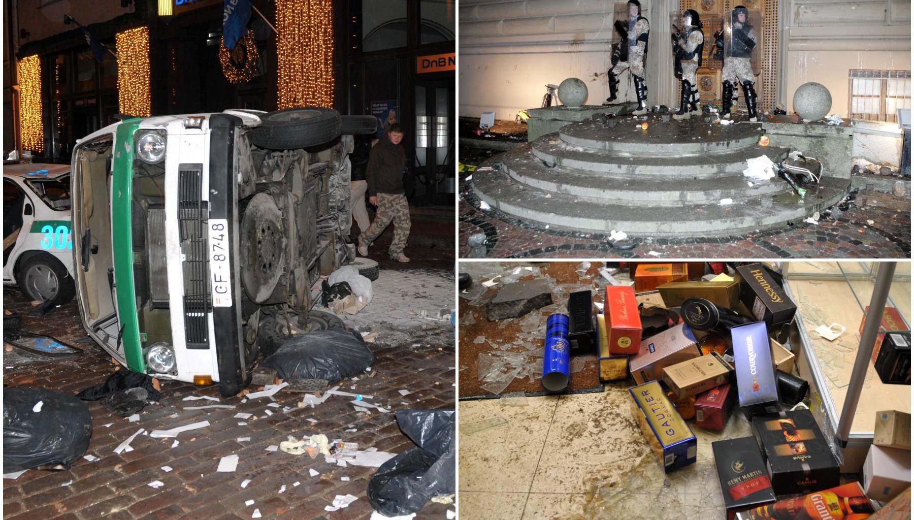 FOTO. Kopš 13. janvāra grautiņiem Vecrīgā pagājuši jau 17 gadi: lūk, kā pēc tiem pārvērtās ielas