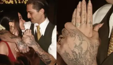 Grupa „Måneskin“ solists Damiano Deivids saderinājies ar aktrisi Dove Kamerone