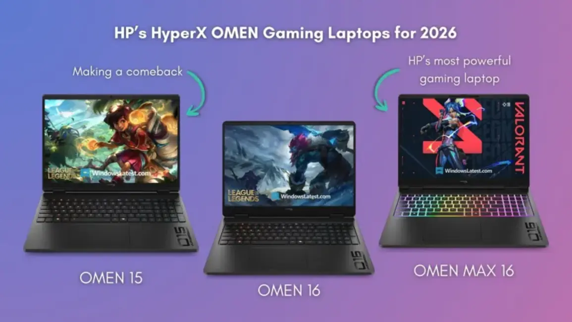 HP OMEN 2026: Jauni jaudīgi klēpjdatori ar Intel un AMD MI procesoriem, kā arī flagmaņu sērijas monitori gaidāmajā CES izstādē