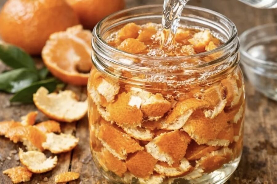 Mandarīnu miziņas apleju ar etiķi un visu ziemu nevaru nopriecāties: efektīvs triks pieredzējušām saimniecēm