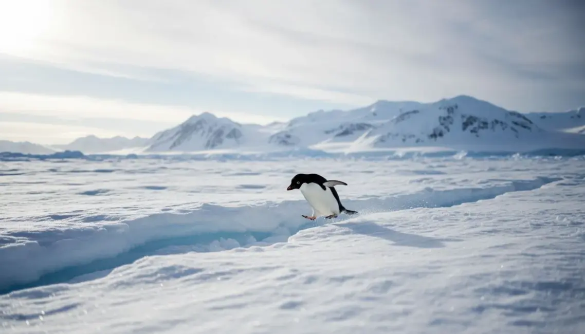 Interneta sensācija: Pingvīna vientuļā pastaiga no 2007. gada dokumentālās filmas atdzīvojas digitālajā pasaulē