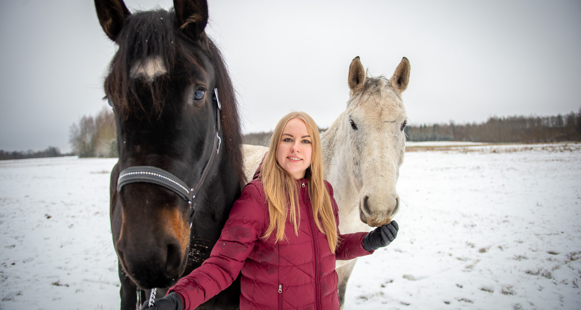 Brīvdienas paiet “Saulstaru” pļavās. Zirgi ir Jogitas aizraušanās kopš bērnības