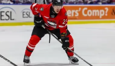 Latviešu hokeists Sandis Vilmanis atzīmējas ar rezultatīvu piespēli AHL