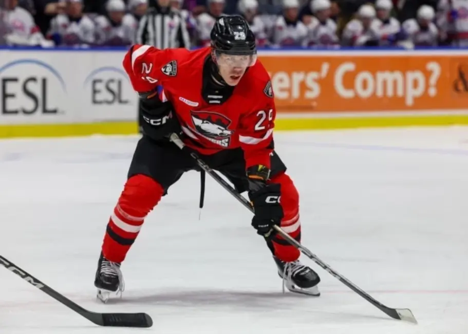 Latviešu hokeists Sandis Vilmanis atzīmējas ar rezultatīvu piespēli AHL