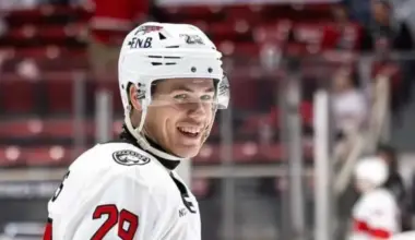 Latviešu hokejists Sandis Vilmanis debitē Nacionālajā hokeja līgā (NHL) Floridas "Panthers" sastāvā