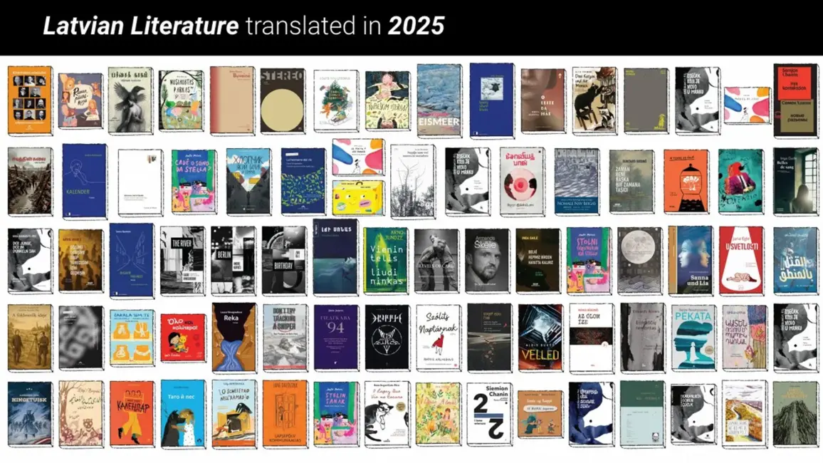 Latviešu literatūra sasniedz pasauli: 2025. gadā izdoti 80 darbi 33 valodās