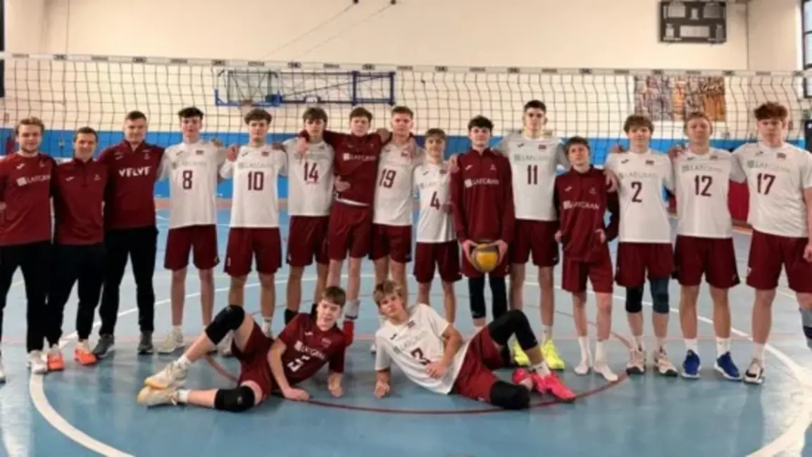 Latvijas U-18 volejbolisti izcīna piekto vietu Itālijas "Sir ITS Cup U17" turnīrā