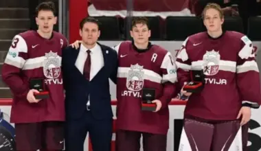 Latvijas U20 hokeja izlase noslēdz dalību pasaules čempionātā; nosaukti trīs labākie spēlētāji