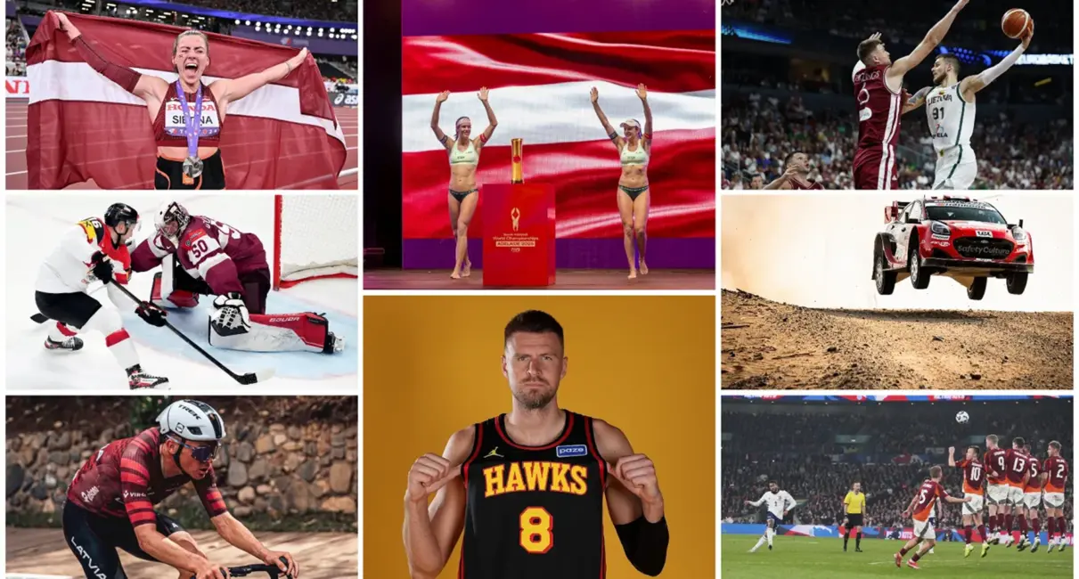 Latvijas sporta 2025. gads: Spilgtas uzvaras un nepiepildītas cerības