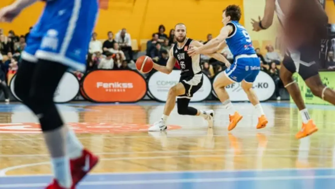 Latvijas un Igaunijas čempionu duelī "VEF Rīga" izbraukumā piekāpjas "Kalev/Cramo"