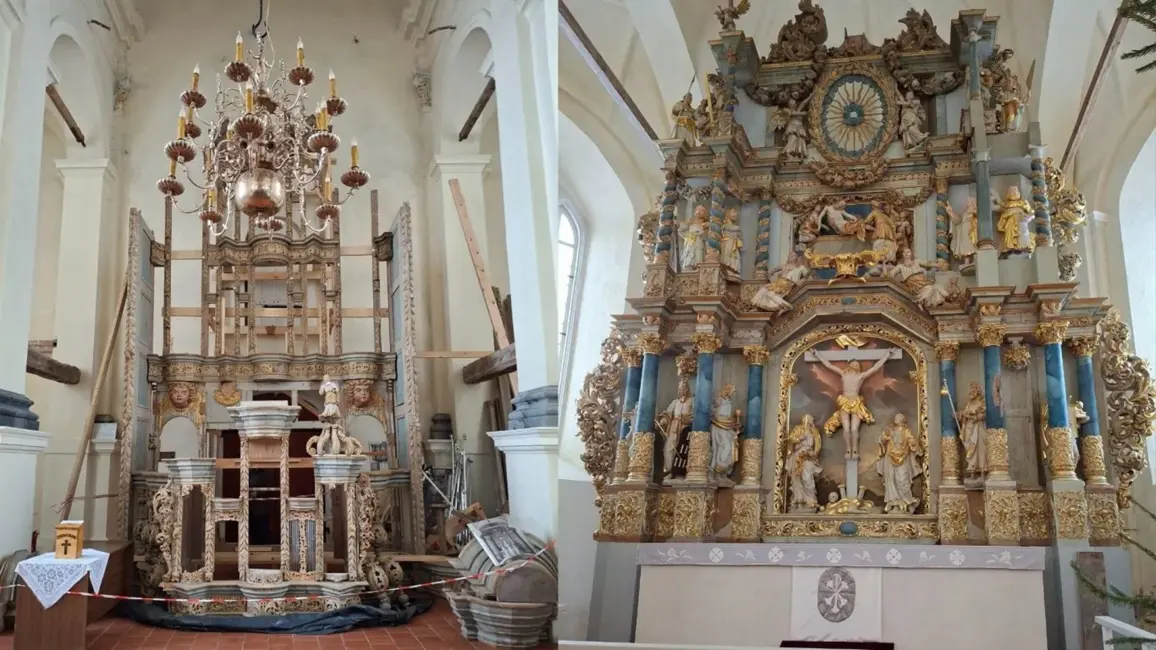 Lestenes baznīcā top jaunas ērģeles, atgūstot baroka laika greznību