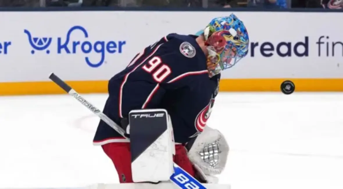 Merzļikins stāsies vārtos "Blue Jackets" izbraukumā pret Bedārdu un "Blackhawks"