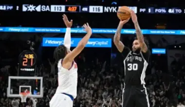 NBA: "Spurs" uzstāda jaunu trīspunktu rekordu, Vembijamam problēmas ar ceļgalu, Bankero un Makkolums nodrošina uzvaras