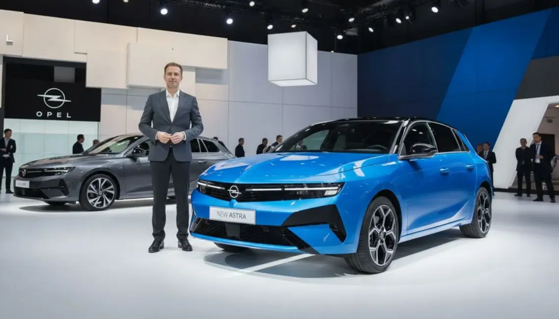 Opel prezentē modernizēto "Astra" modeli Briselē ar jaunām tehnoloģijām un dizainu