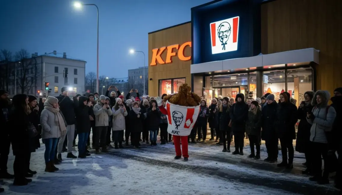 Rīgā atklāts jauns KFC restorāns Krasta ielā, kas ir 30. Baltijā