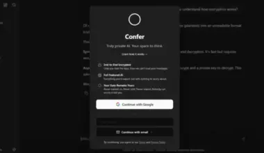 Signal veidotāji laiž klajā “drošu” MI čatbotu Confer ar šifrēšanu