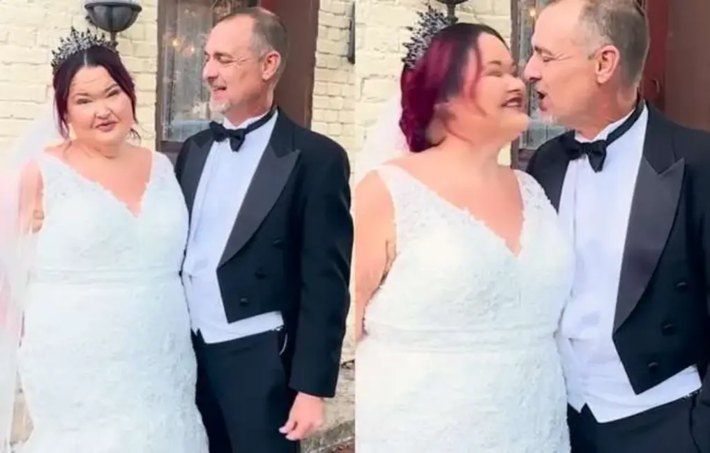 Šova "600 kilogramu māsas" zvaigzne Eimija Slatone apprecējusies mistiskā vietā