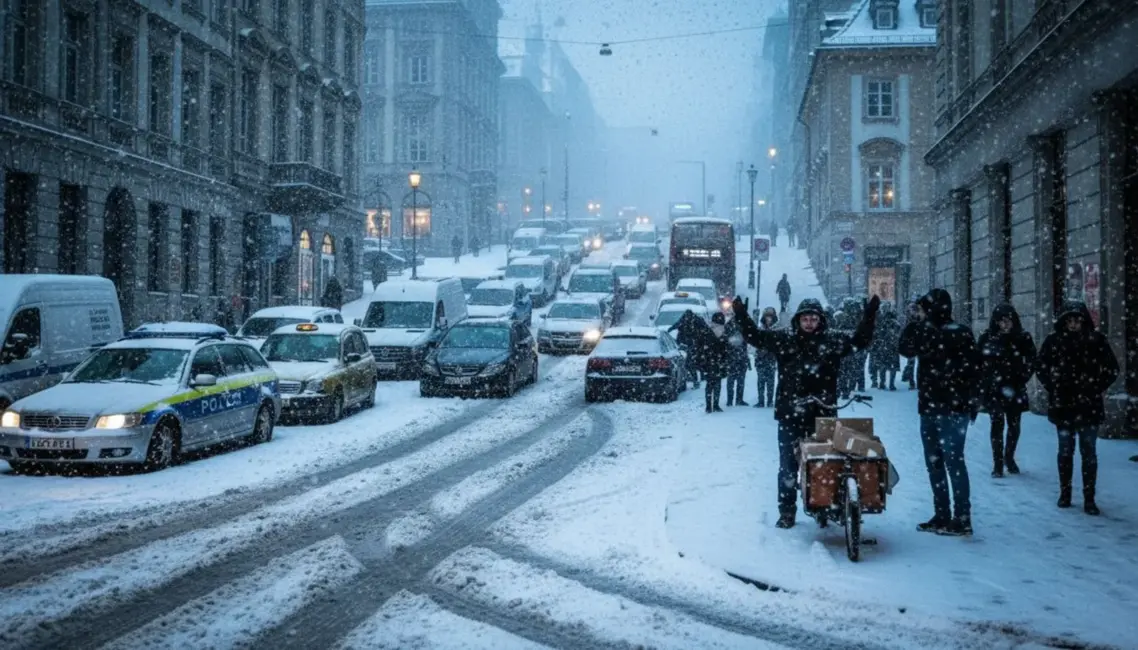 Spēcīgs sals un sniegavēji paralizē satiksmi visā Eiropā, arī Londonā un Varšavā