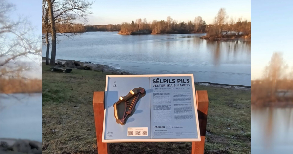Projekta Tūrisma piedāvājuma attīstība Sēlijā / Weekend in Village (LL-00132) ietvaros īstenota projekta aktivitāte "Sēlpils pils āra maketa izstrāde un uzstādīšana Zvejnieklīcī, Sēlpils pagastā, Jēkabpils novadā"