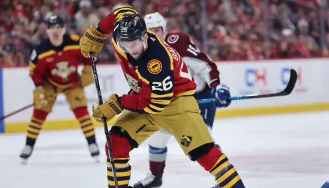 Uvja Jāņa Balinska "Panthers" pārtrauc Kolorādo "Avalanche" iespaidīgo uzvaru sēriju